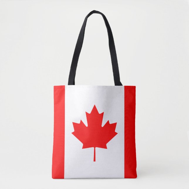 Bolsa Tote Bandeira canadense (Frente)