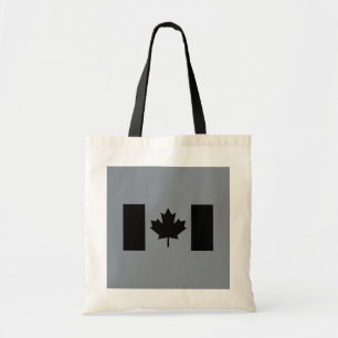 Bolsa Tote Bandeira canadense no Decor Negro