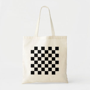 Bolsa Tote Bandeira Checkered que compete o tabuleiro de