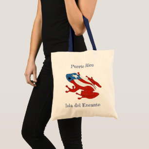 Bolsa Tote Bandeira Coqui porto-riquenha