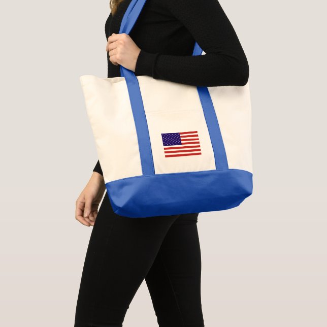 Bolsa Tote Bandeira da América do Partido Americano em 4 de j (Frente (produto))