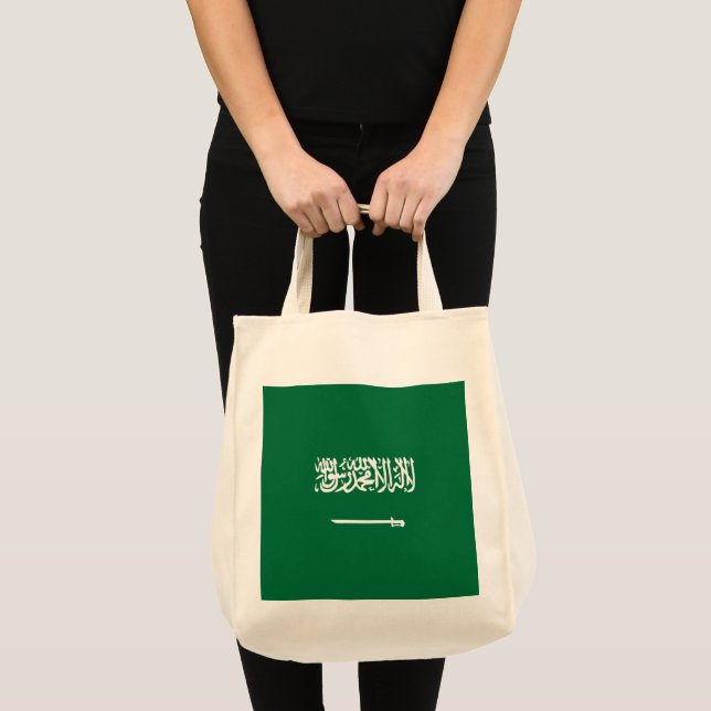 Bolsa Tote Bandeira da Arábia Saudita (Frente (produto))