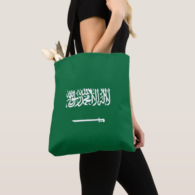 Bolsa Tote Bandeira da Arábia Saudita (Close Up)