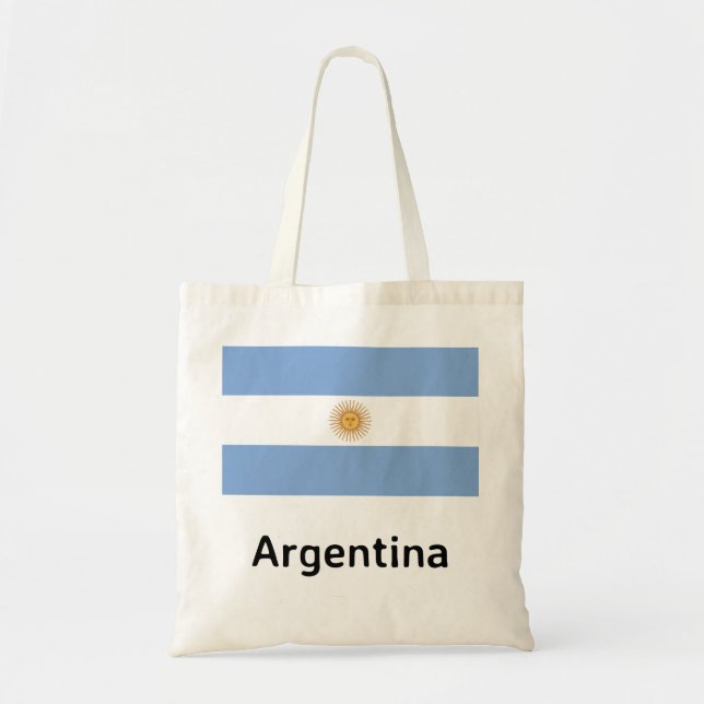 Bolsa Tote Bandeira da Argentina (Frente)