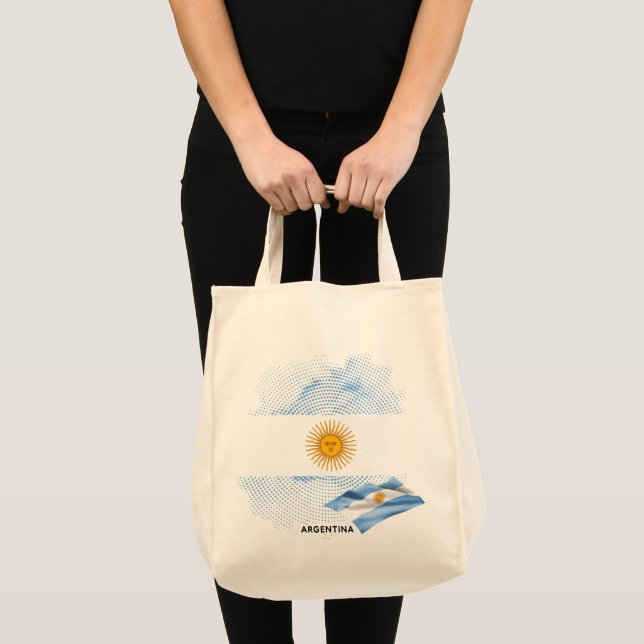Bolsa Tote bandeira da Argentina (Frente (produto))