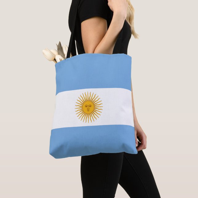 Bolsa Tote Bandeira da Argentina (Close Up)