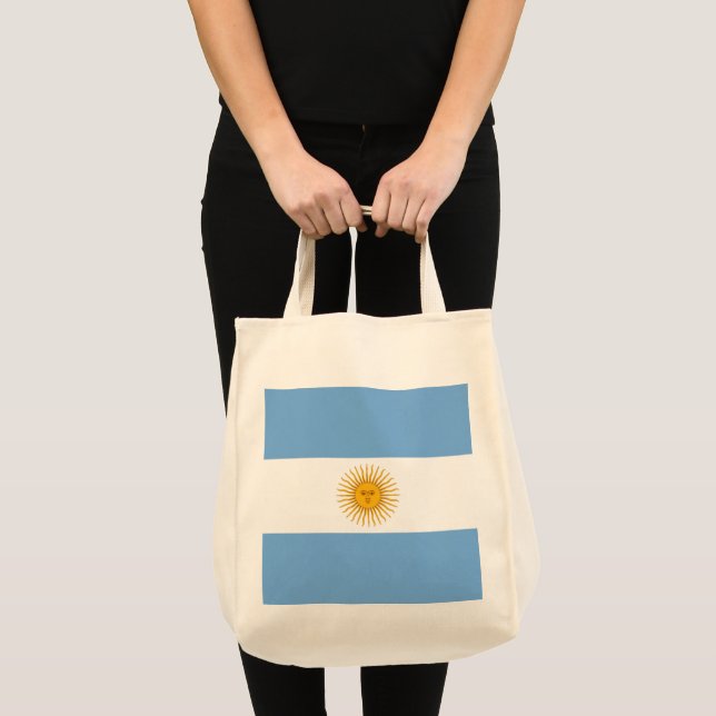 Bolsa Tote Bandeira da Argentina (Frente (produto))