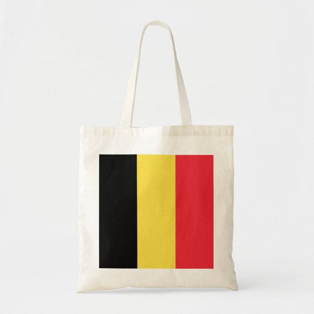Bolsa Tote Bandeira da Bélgica (Frente)