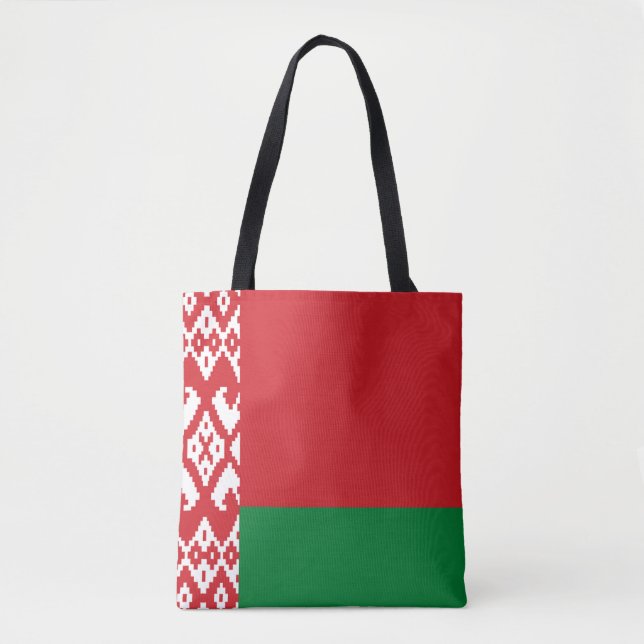 Bolsa Tote Bandeira da Bielorrússia (Frente)