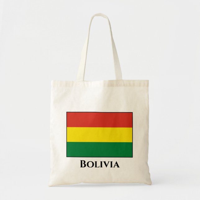 Bolsa Tote Bandeira da Bolívia (Boliviana) (Frente)