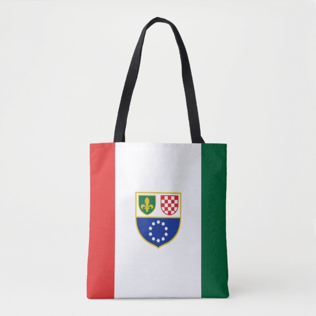 Bolsa Tote Bandeira da Bósnia-Herzegovina (Frente)
