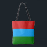 Bolsa Tote Bandeira da Carélia<br><div class="desc">Bandeira Patriótica da República da Carélia.</div>