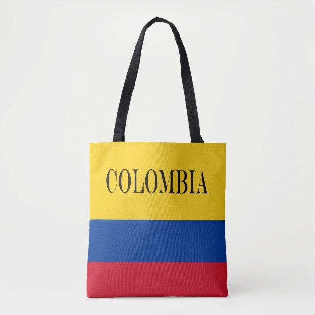 Bolsa Tote Bandeira da Colômbia - Bandera da Colômbia (Frente)