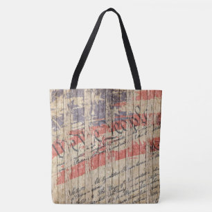 Bolsa Tote *~* Bandeira da Constituição Patriótica de Barn