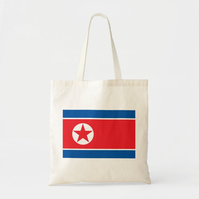 Bolsa Tote Bandeira da Coreia do Norte (Frente)