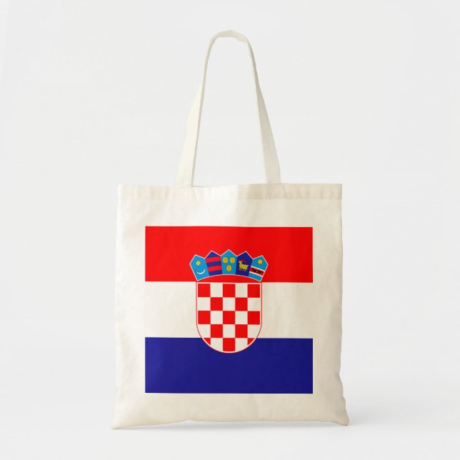 Bolsa Tote Bandeira da Croácia (Frente)