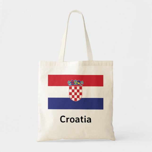 Bolsa Tote Bandeira da Croácia (Frente)