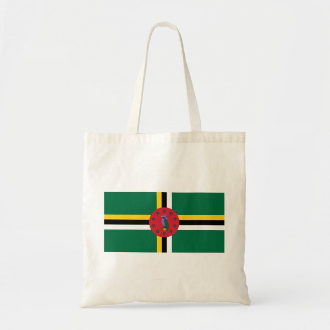 Bolsa Tote Bandeira da Domínica (Frente)