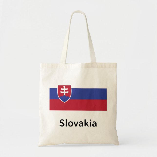 Bolsa Tote Bandeira da Eslováquia (Frente)