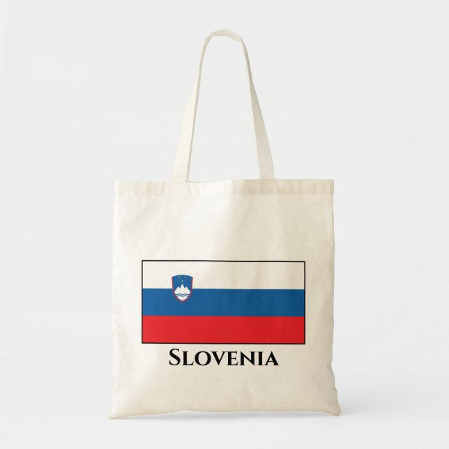 Bolsa Tote Bandeira da Eslovênia (Frente)