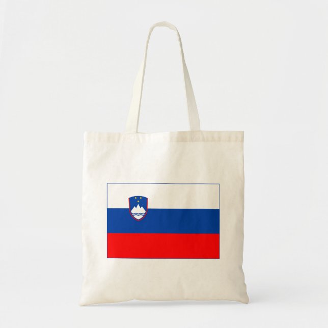 Bolsa Tote Bandeira da Eslovênia (Frente)