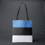 Bolsa Tote Bandeira da Estônia<br><div class="desc">Bandeira da Estônia</div>