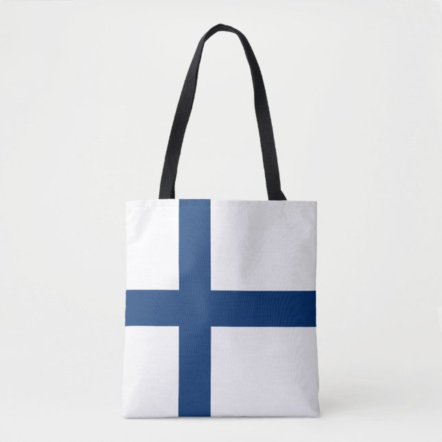 Bolsa Tote Bandeira da Finlândia (Frente)