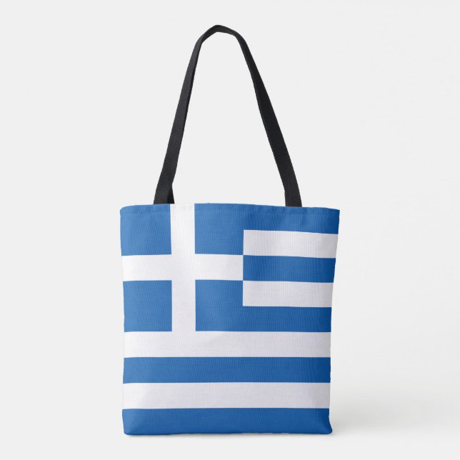 Bolsa Tote Bandeira da Grécia (Verso)