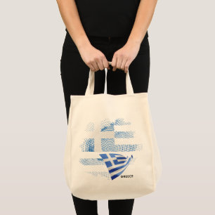 Bolsa Tote bandeira da Grécia
