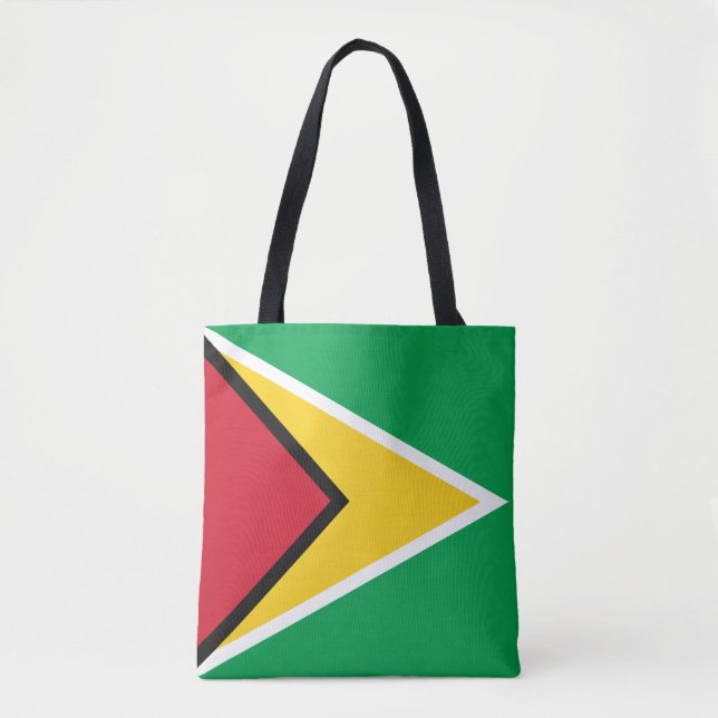 Bolsa Tote Bandeira da Guiana (Frente)