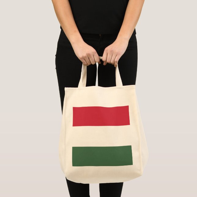 Bolsa Tote Bandeira da Hungria (Frente (produto))