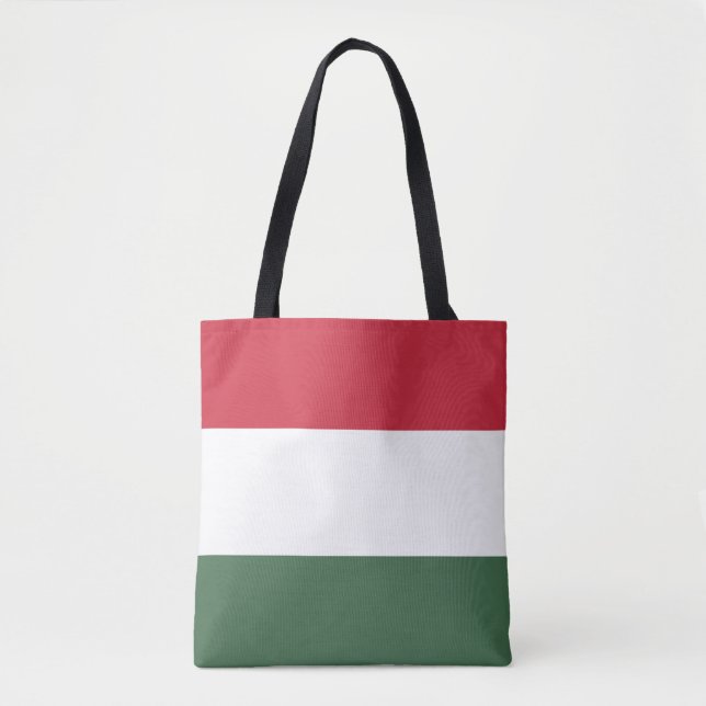 Bolsa Tote Bandeira da Hungria (Frente)