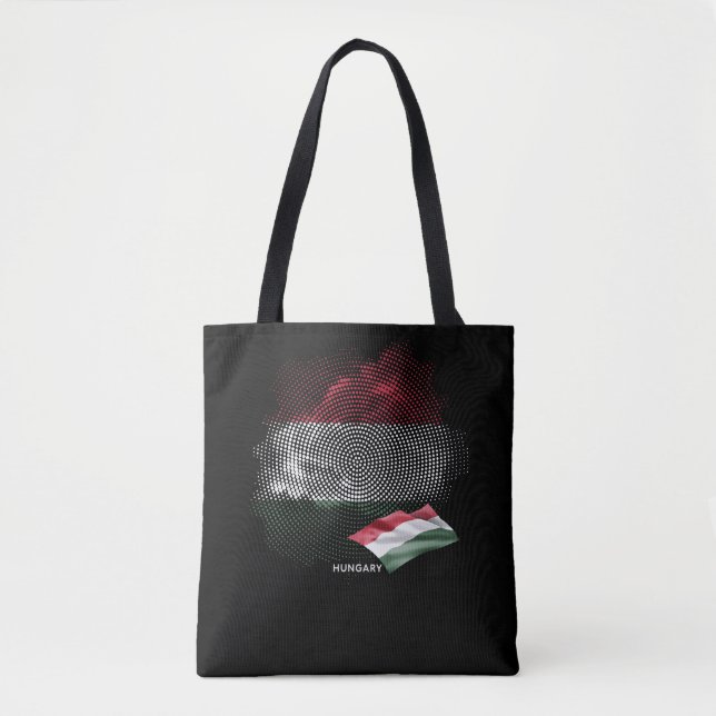 Bolsa Tote bandeira da Hungria (Frente)