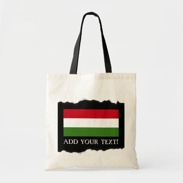 Bolsa Tote Bandeira da Hungria (Frente)