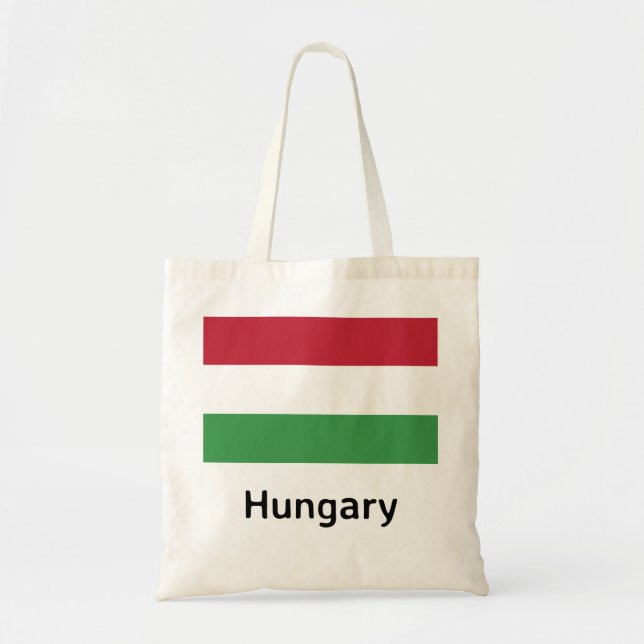 Bolsa Tote Bandeira da Hungria (Frente)