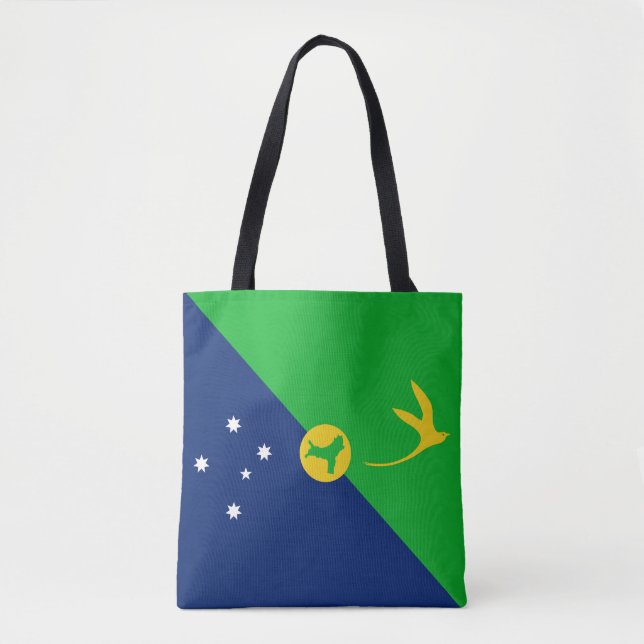 Bolsa Tote Bandeira da Ilha Christmas (Frente)
