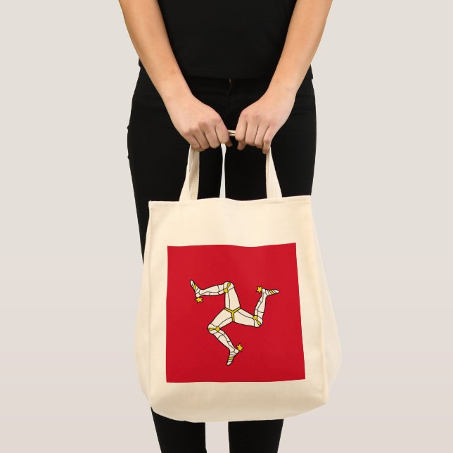 Bolsa Tote Bandeira da Ilha de Man (Frente (produto))