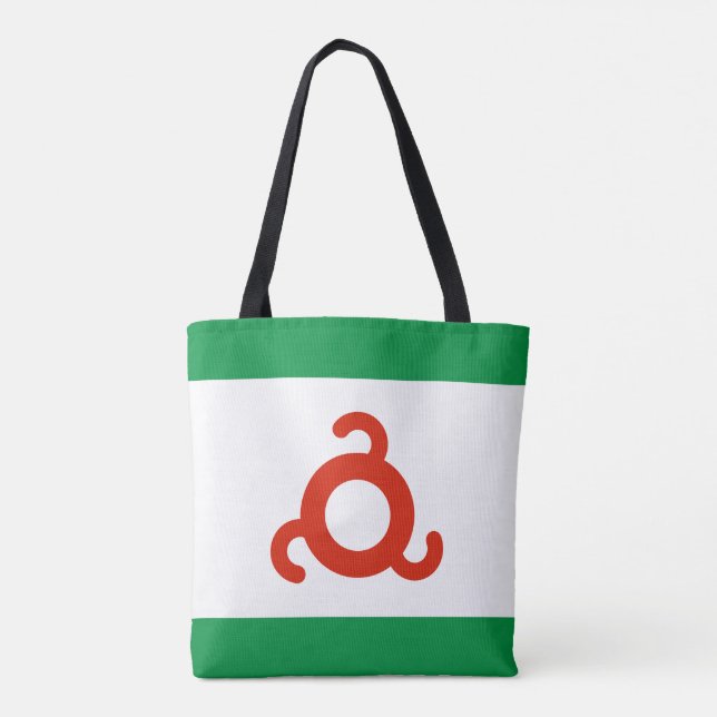 Bolsa Tote Bandeira da Ingushetia (Verso)