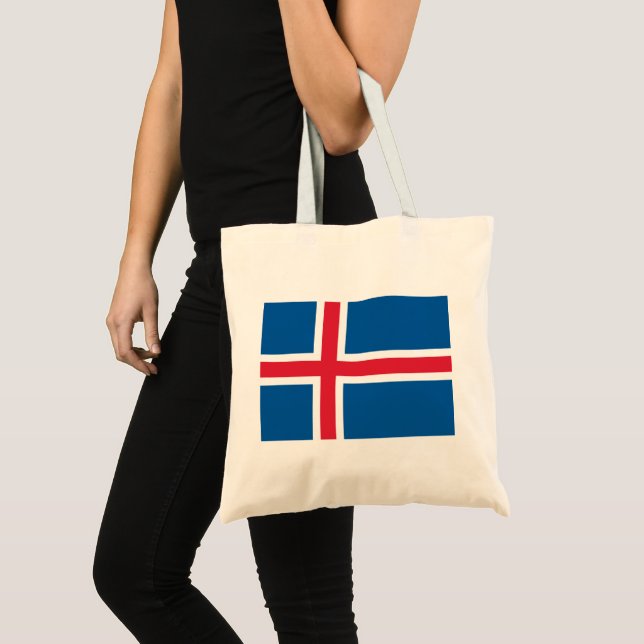 Bolsa Tote Bandeira da Islândia (Frente (produto))