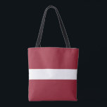 Bolsa Tote Bandeira da Letónia<br><div class="desc">Bandeira Patriótica da Letónia.</div>