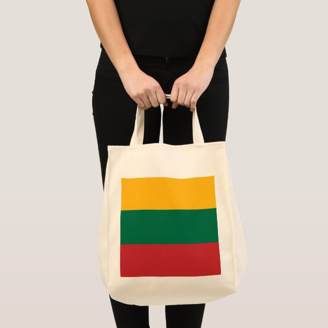 Bolsa Tote Bandeira da Lituânia (Frente (produto))