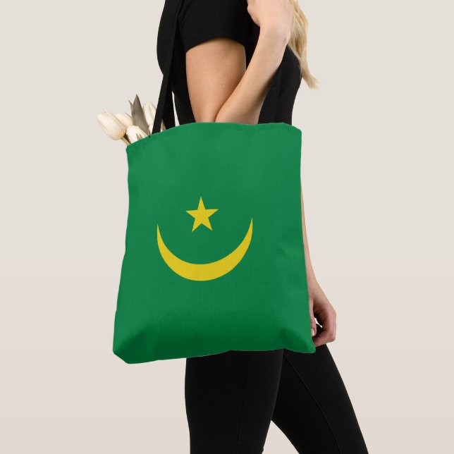 Bolsa Tote bandeira da Mauritânia (Close Up)
