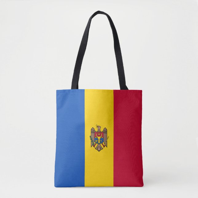 Bolsa Tote Bandeira da Moldávia (Frente)