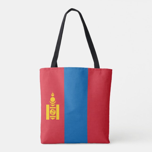 Bolsa Tote Bandeira da Mongólia (Verso)