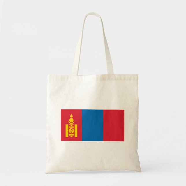 Bolsa Tote Bandeira da Mongólia (Frente)