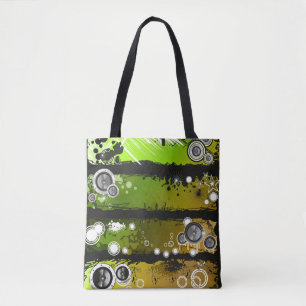 Bolsa Tote Bandeira da música do estilo do Grunge