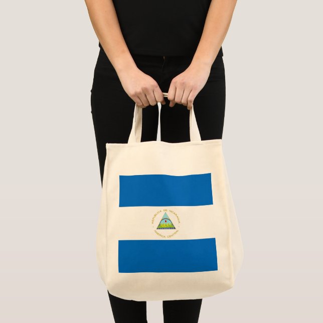 Bolsa Tote Bandeira da Nicarágua (Frente (produto))