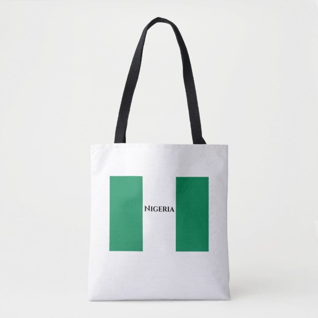 Bolsa Tote Bandeira da Nigéria (Frente)