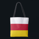 Bolsa Tote Bandeira da Ossétia do Norte<br><div class="desc">Bandeira patriótica da Ossétia do Norte Alânia.</div>
