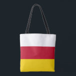 Bolsa Tote Bandeira da Ossétia do Norte<br><div class="desc">Bandeira patriótica da Ossétia do Norte Alânia.</div>